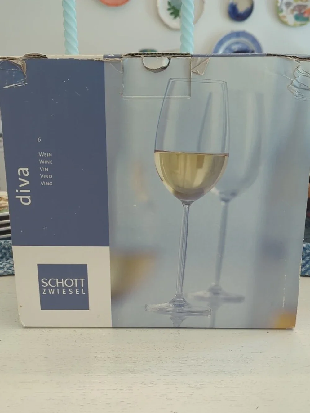 Schott Zwiesel Clear Crystal Wine Glasses - Set of 12